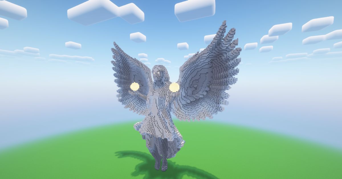 Minecraft Angel 25 Statue! ( FREE ) preview 1