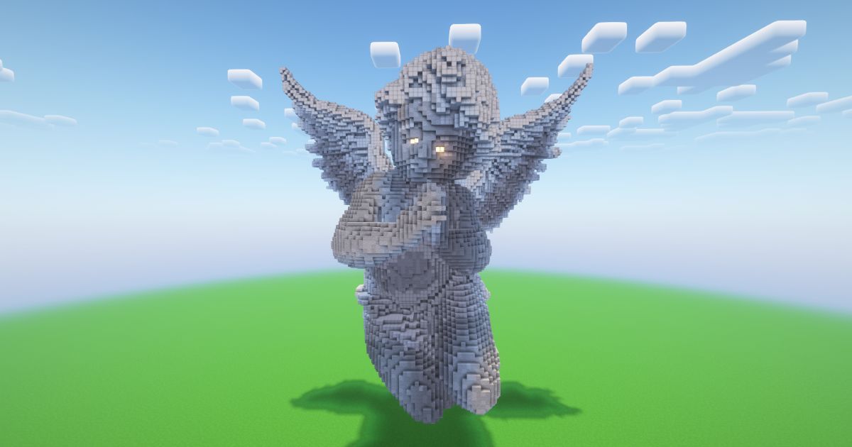 Minecraft Baby Angel Statue! ( FREE )