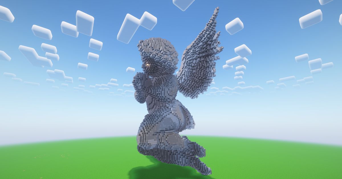 Minecraft Baby Angel Statue! ( FREE ) preview 1