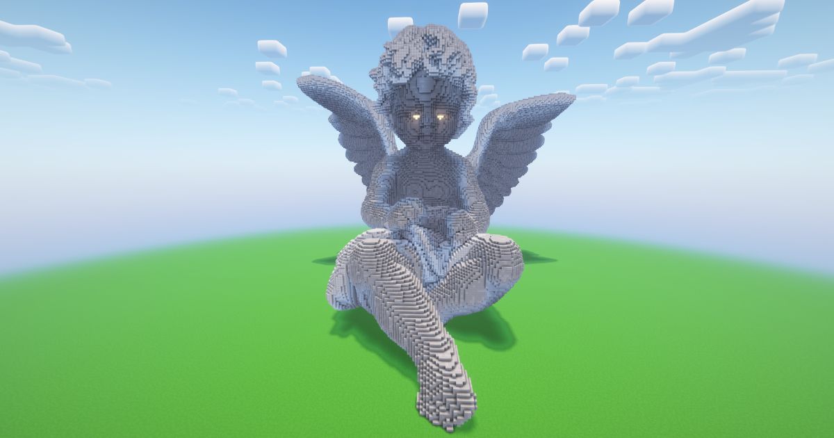 Minecraft Baby Angel 2 Statue! ( FREE )