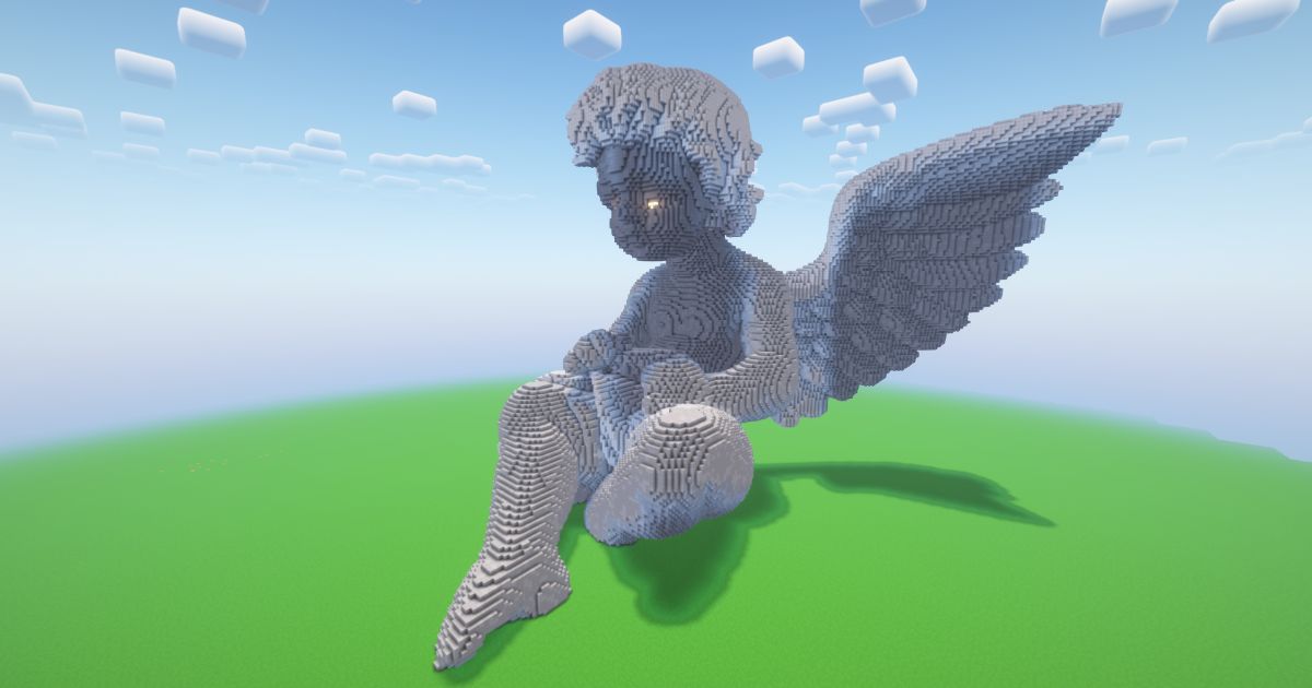 Minecraft Baby Angel 2 Statue! ( FREE ) preview 1