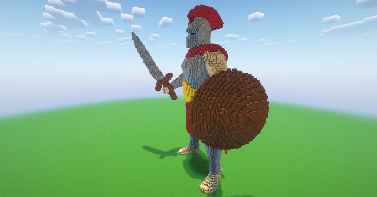 Minecraft Roman Gladiator Statue! ( FREE ) preview 1