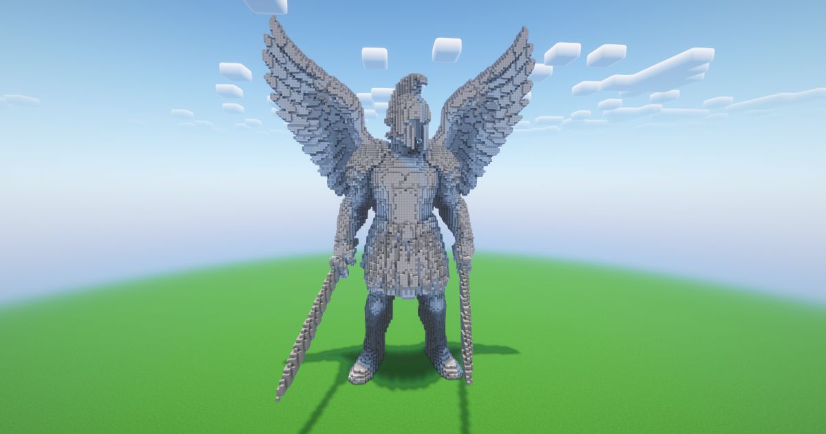 Minecraft Angel Gladiator Statue! ( FREE )