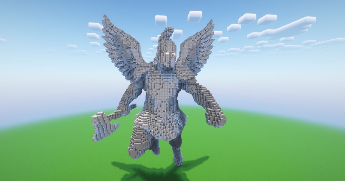 Minecraft Angel Gladiator 2 Statue! ( FREE )