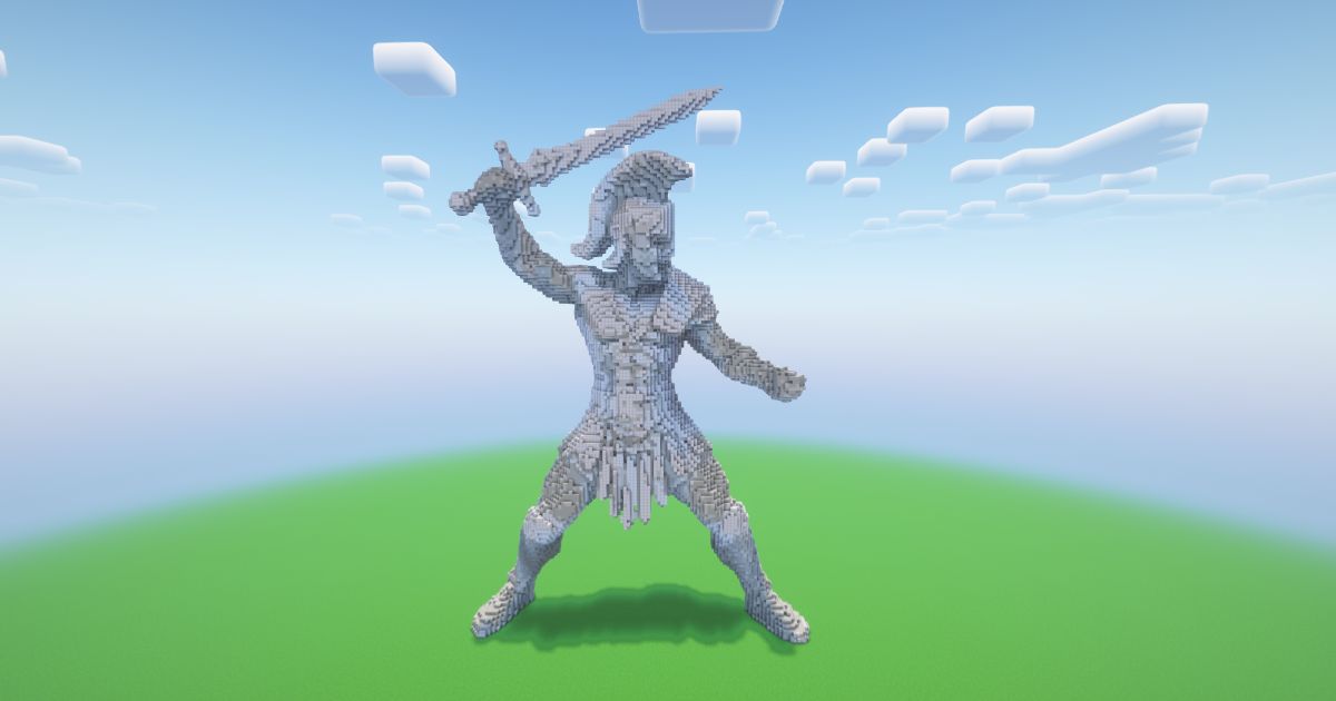 Minecraft Gladiator 2 Statue! ( FREE )