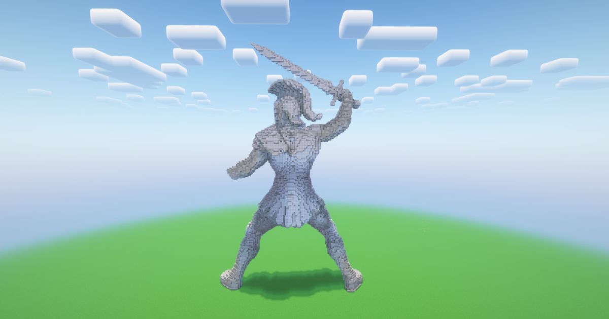 Minecraft Gladiator 2 Statue! ( FREE ) preview 1