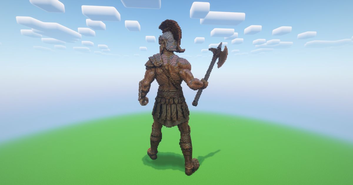 Minecraft Gladiator 3 Statue! ( FREE ) preview 1