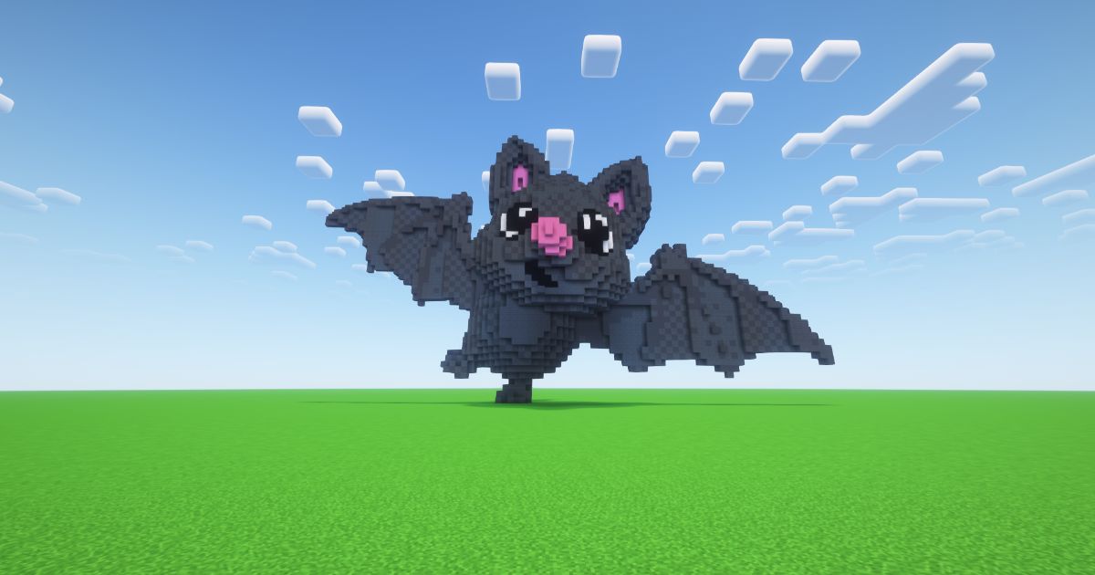Minecraft Halloween Cute Bat Statue! ( FREE ) preview 1