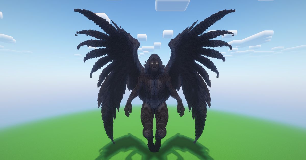 Minecraft Fallen Archangel Statue! ( FREE )
