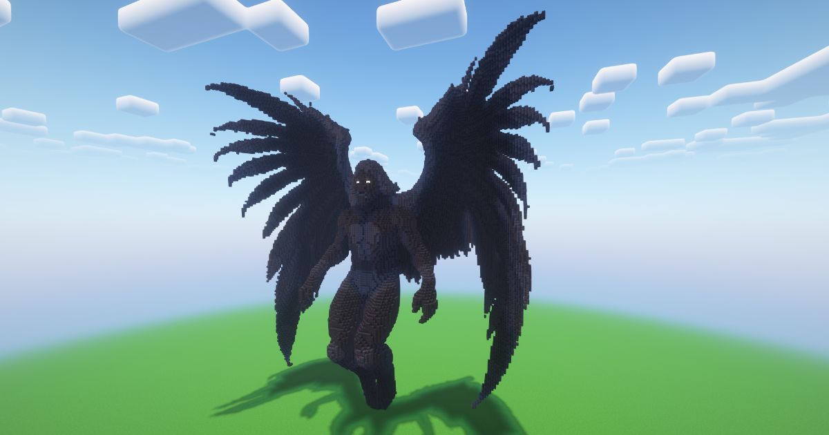Minecraft Fallen Archangel Statue! ( FREE ) preview 1