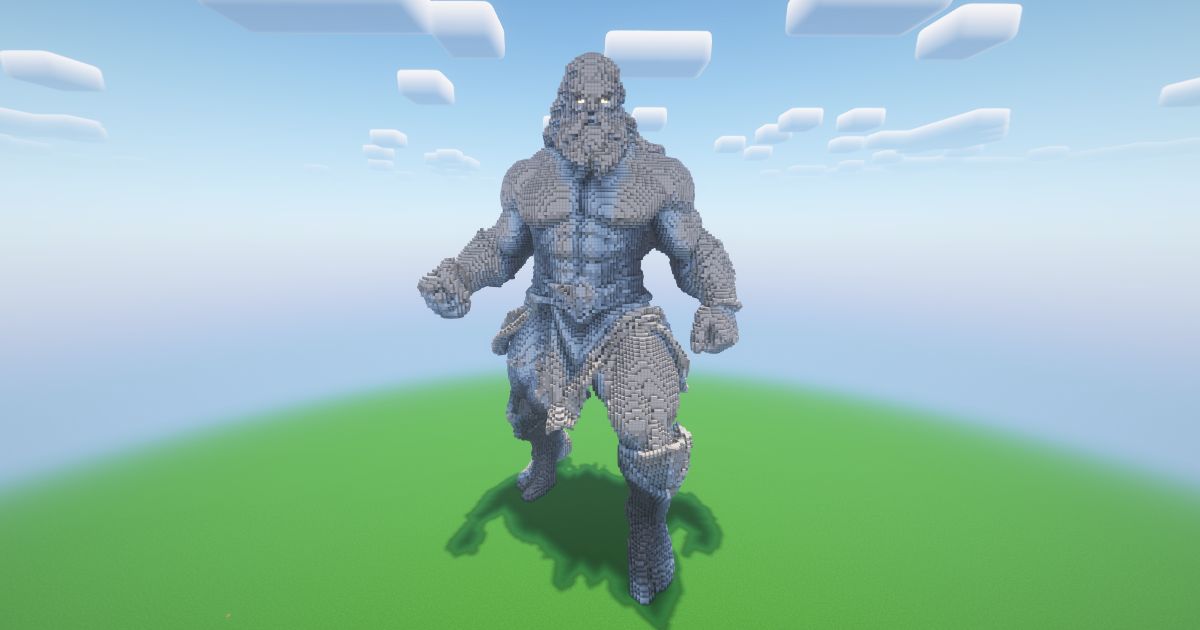 Minecraft Zeus Statue! ( FREE )