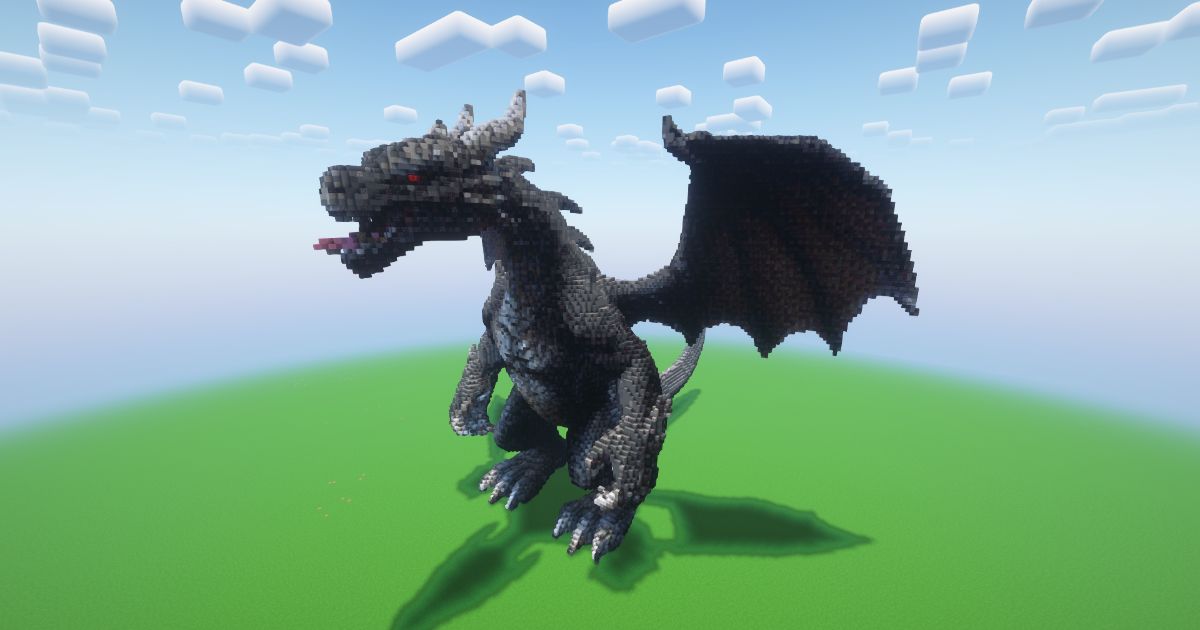 Minecraft Chaos Dragon Statue! ( FREE ) preview 1
