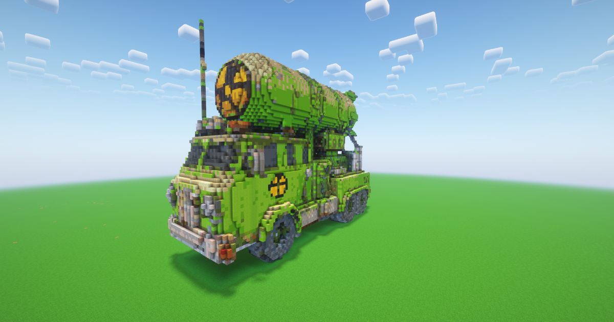 Minecraft Nuclear Vehicle Statue! ( FREE )