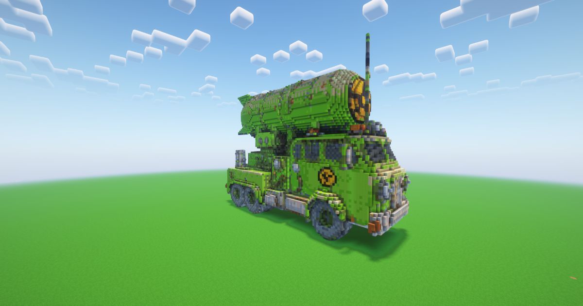Minecraft Nuclear Vehicle Statue! ( FREE ) preview 1