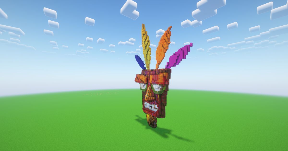 Minecraft Aku Aku Statue! ( FREE ) preview 1