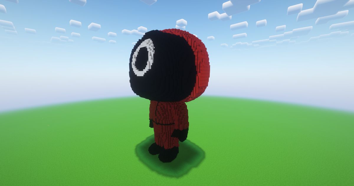 Minecraft Round 6 Statue! ( FREE ) preview 1