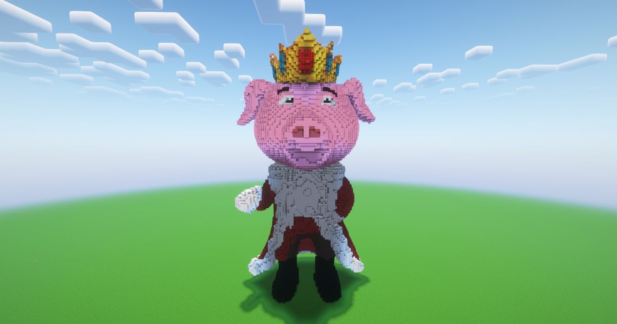 Minecraft Technoblade! Statue! ( FREE )