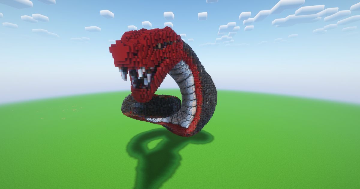 Minecraft Snake Statue! ( FREE )