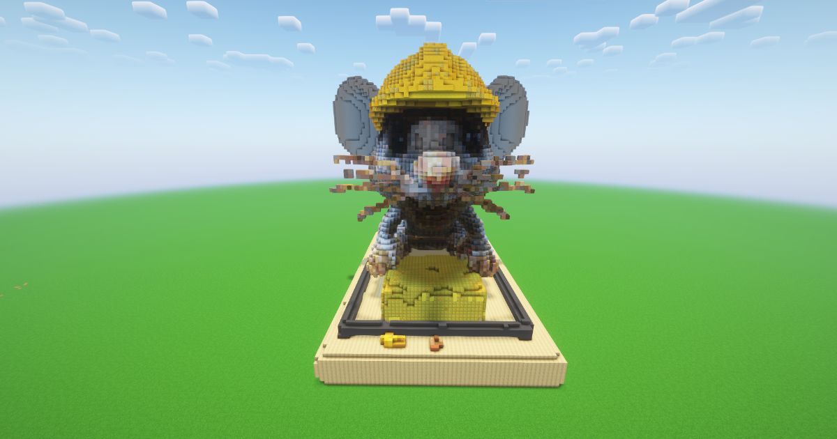 Minecraft Rat Statue! ( FREE )