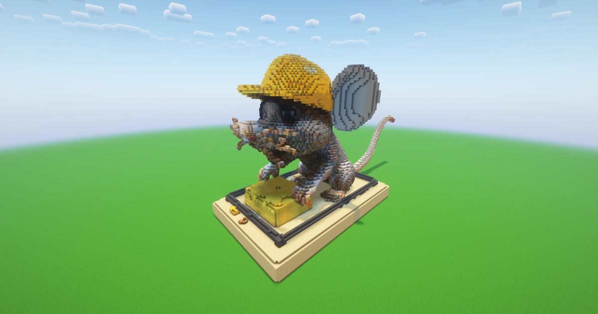 Minecraft Rat Statue! ( FREE ) preview 1