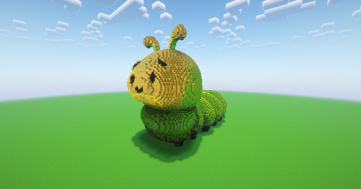 Minecraft Caterpillar Statue! ( FREE ) preview 1