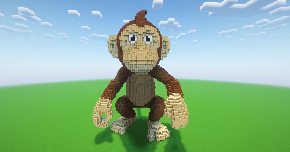 Minecraft Monkey Statue! ( FREE )