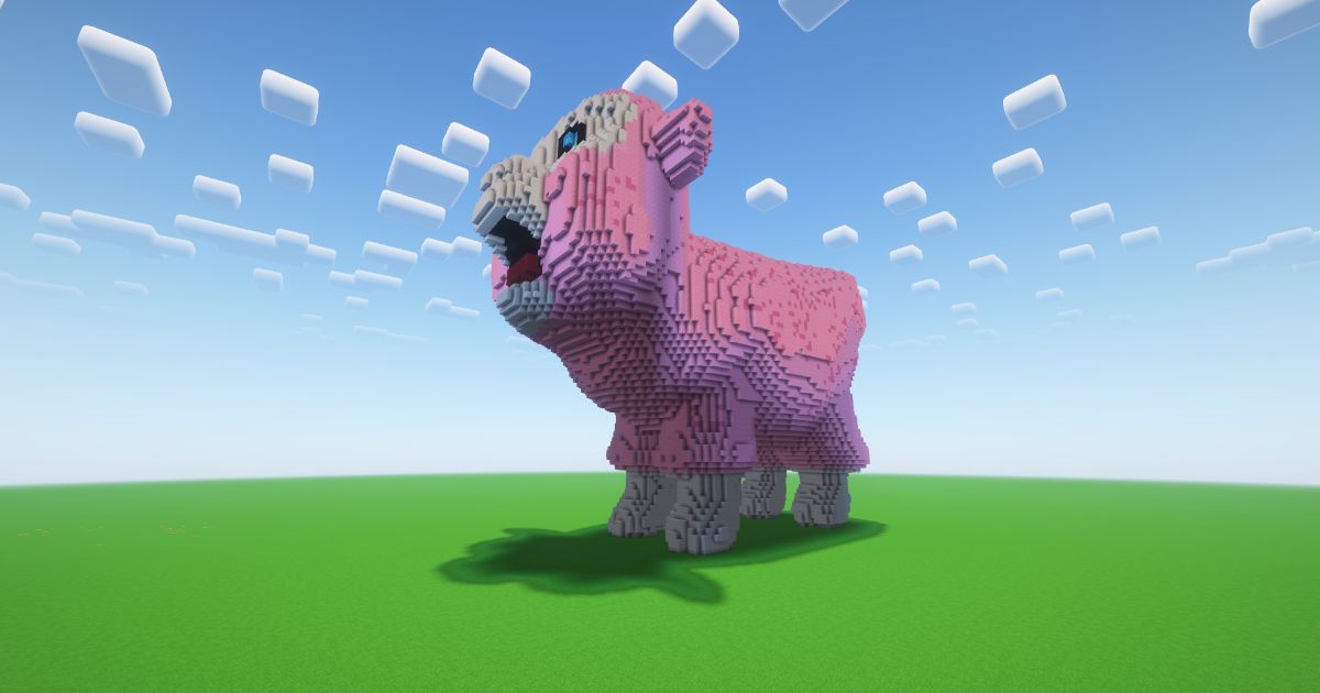 Minecraft Sheep Statue! ( FREE ) preview 1