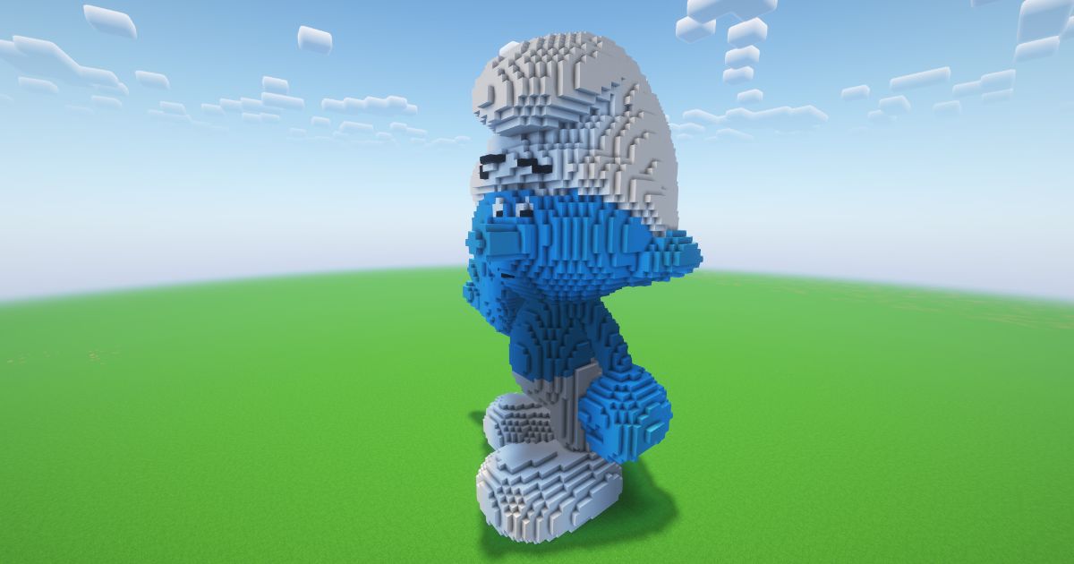 Minecraft Smurf Statue! ( FREE ) preview 1