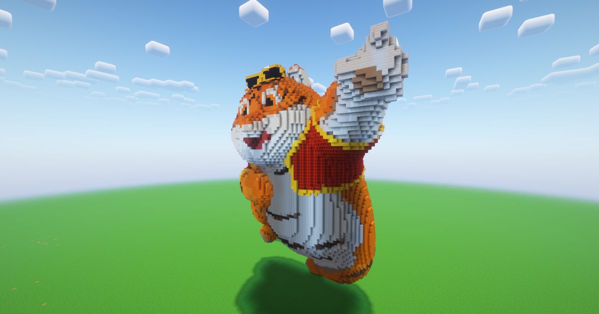 Minecraft Fortune Tiger Statue! ( FREE ) preview 1