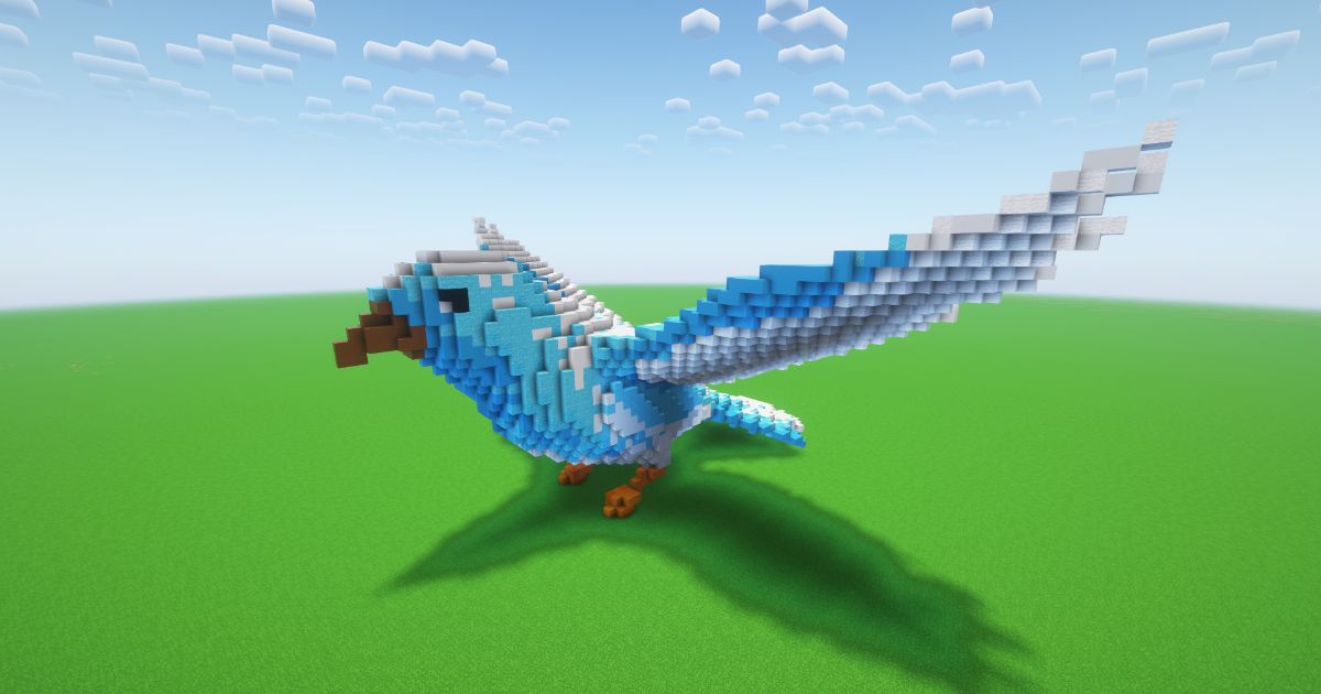 Minecraft Bird Statue! ( FREE ) preview 1