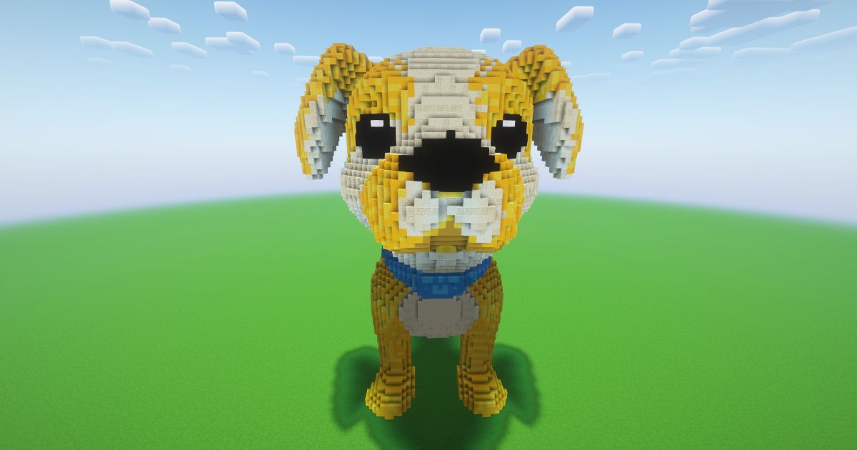 Minecraft Dog Statue! ( FREE )