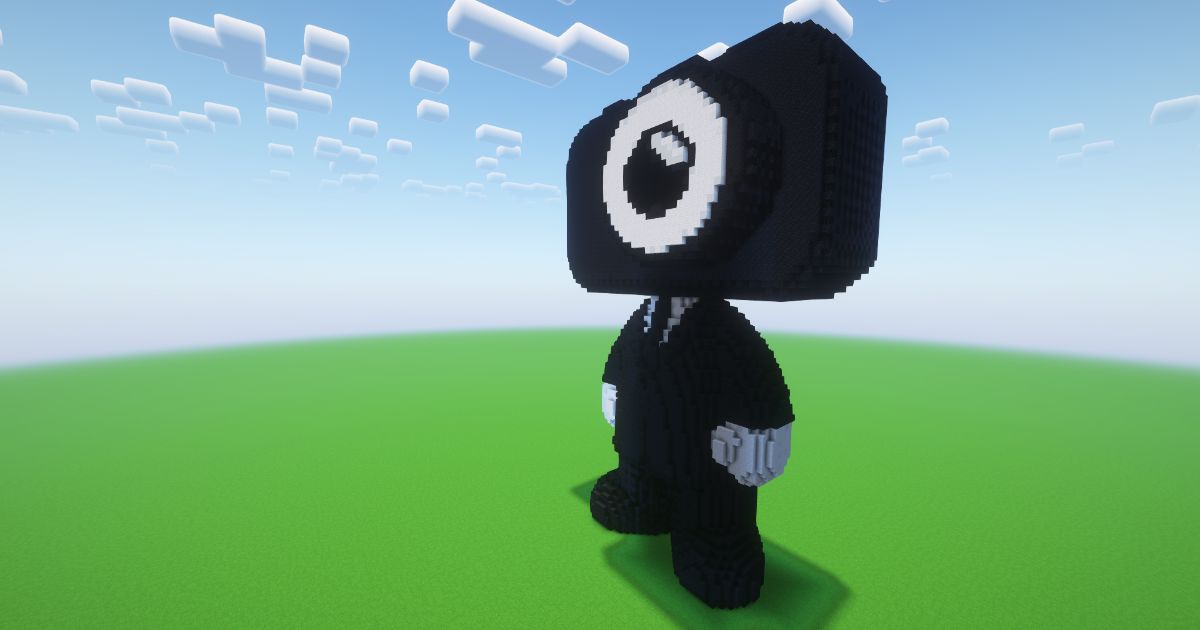 Minecraft Cameraman Statue! ( FREE ) preview 1