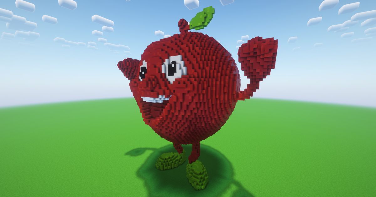 Minecraft Smiley Apple Statue! ( FREE ) preview 1