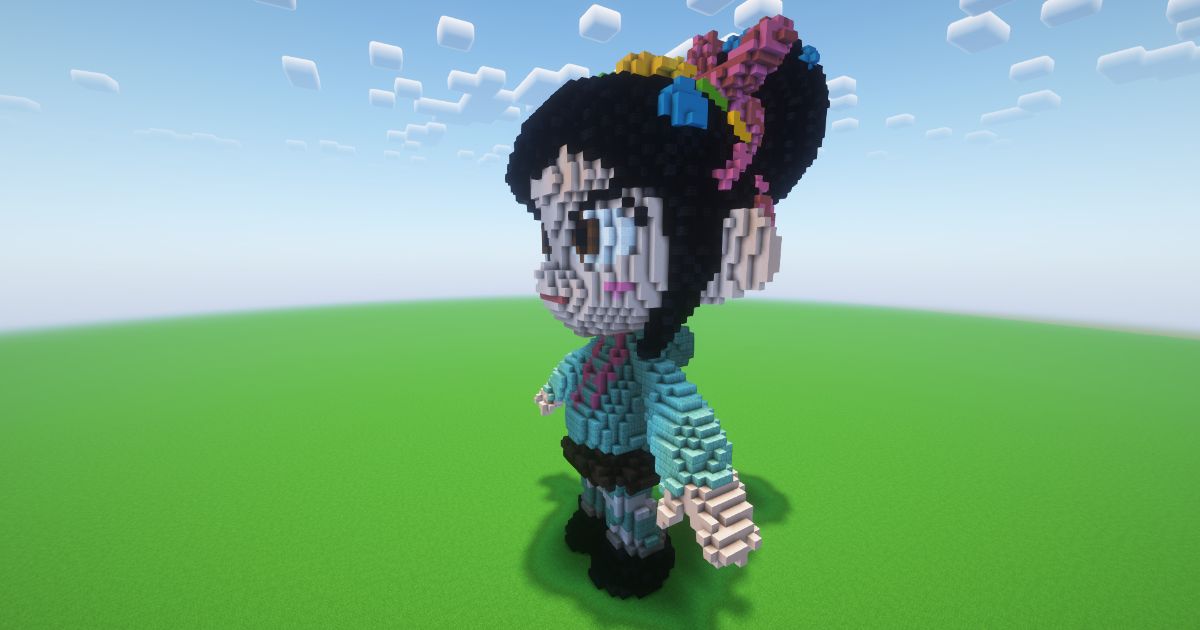 Minecraft Vanellope Statue! ( FREE ) preview 1