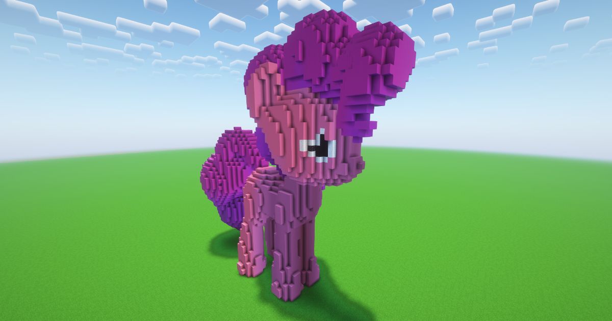 Minecraft Pinkie Pie Statue! ( FREE )