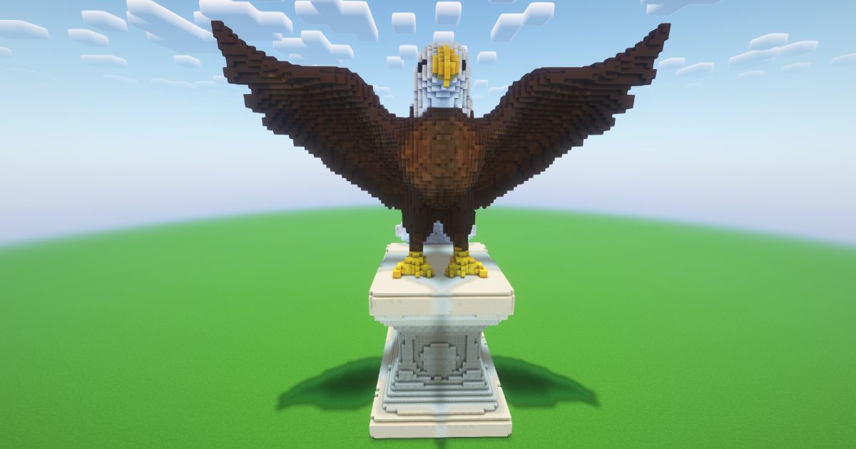 Minecraft Eagle Statue! ( FREE )