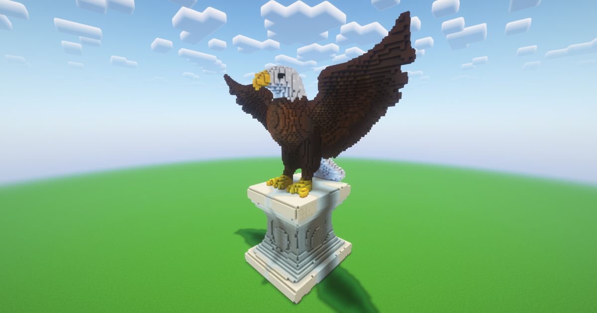 Minecraft Eagle Statue! ( FREE ) preview 1