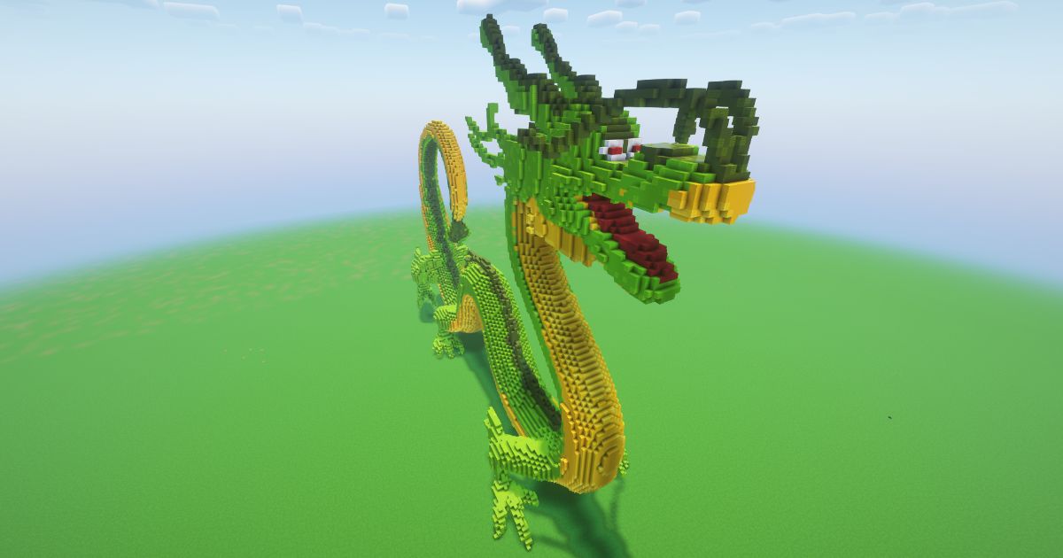 Minecraft Shenlong Statue! ( FREE )