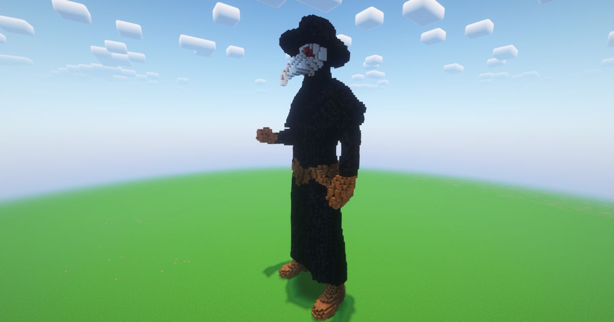 Minecraft Plague Doctor Statue! ( FREE ) preview 1