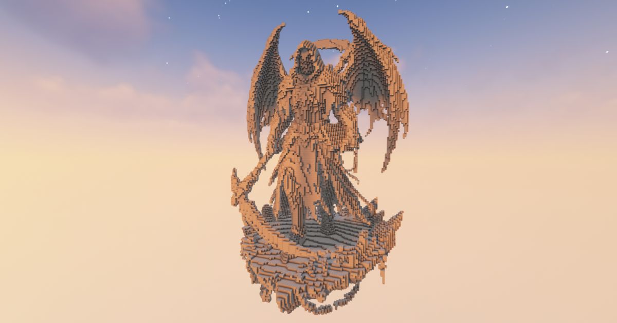 FREE Minecraft Reaper Aether Titan Statue preview 1
