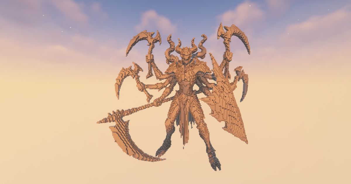 FREE Minecraft Reaper Ash Storm Statue preview 1
