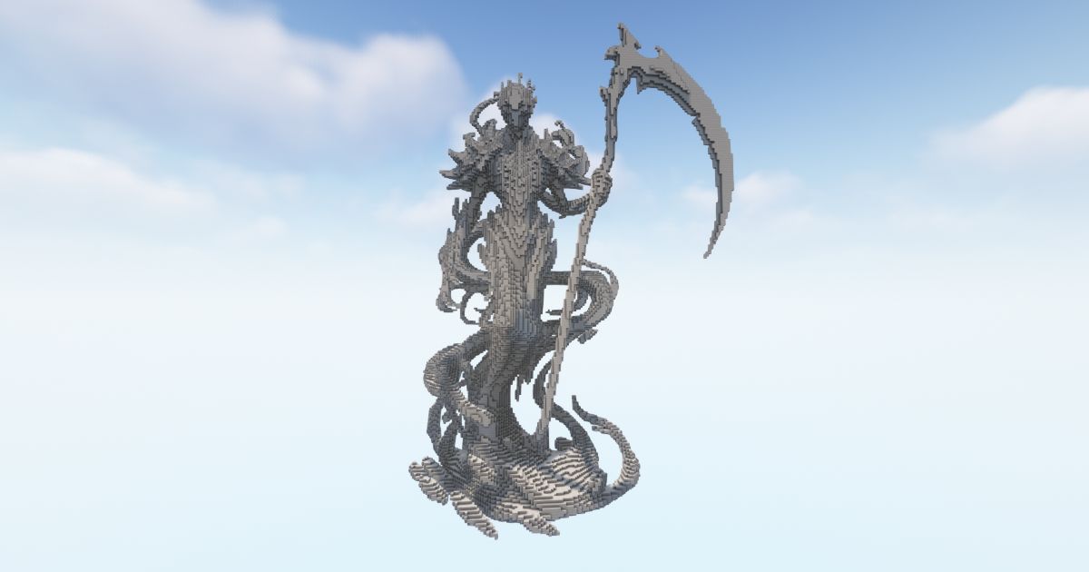 FREE Minecraft Reaper NightPulse Statue