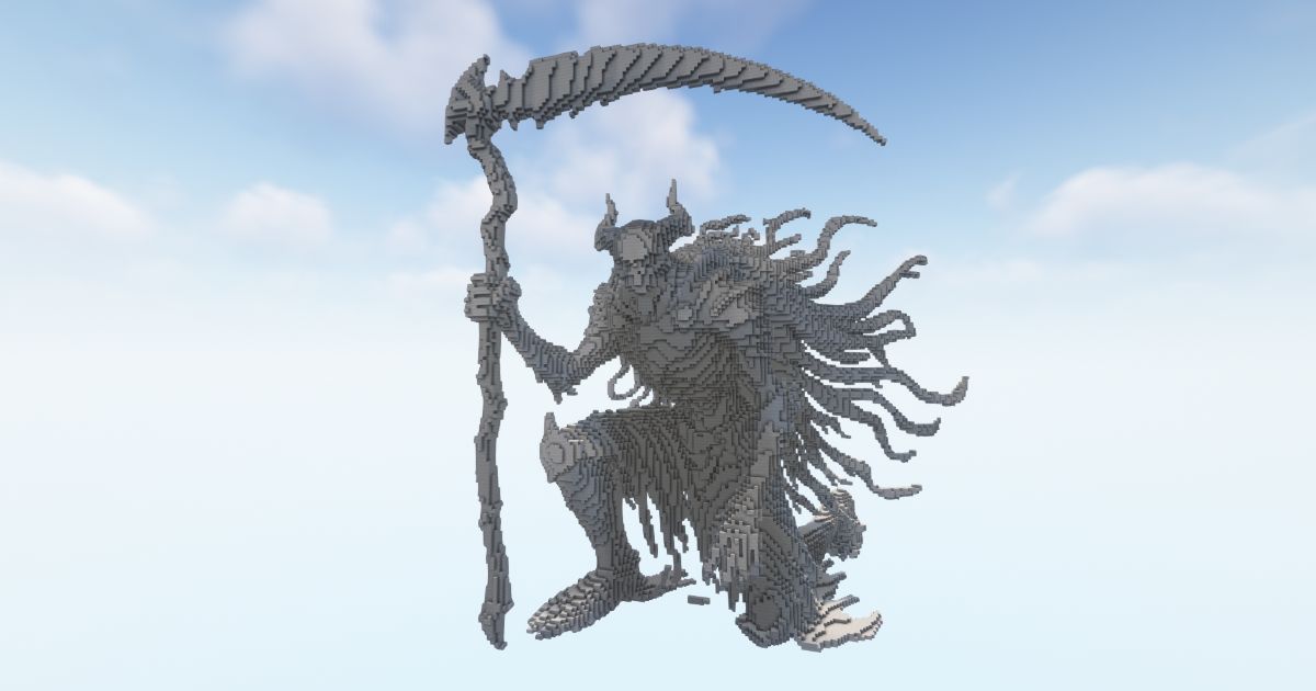 FREE Minecraft Reaper Zorvain Statue for