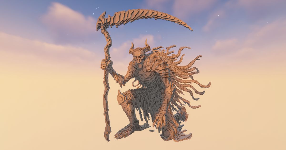 FREE Minecraft Reaper Zorvain Statue for preview 1
