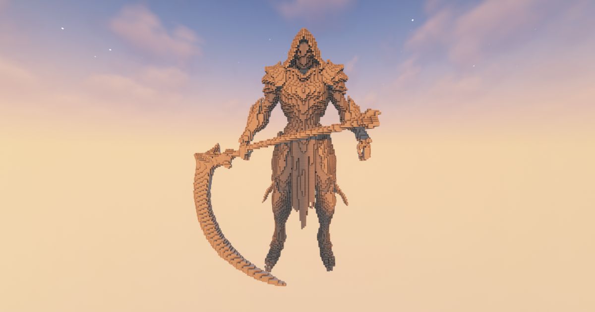 FREE Minecraft Reaper Velkar Statue preview 1