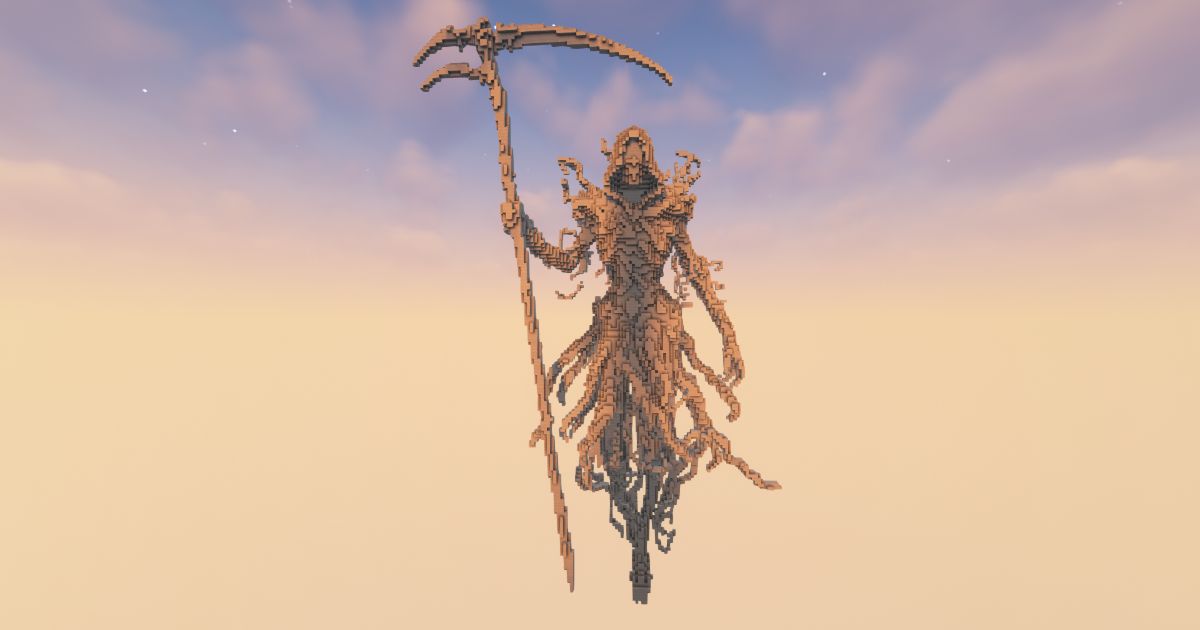 FREE Minecraft Reaper Solvaris Statue preview 1
