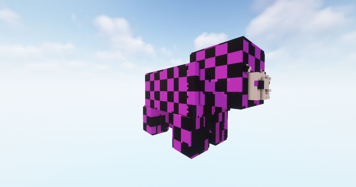 FREE Minecraft Pig Bug Statue