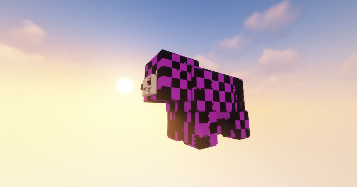 FREE Minecraft Pig Bug Statue preview 1