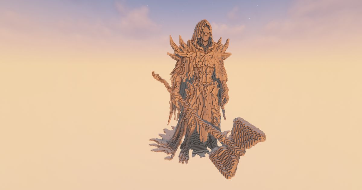 FREE Minecraft Reaper Nyx Statue preview 1