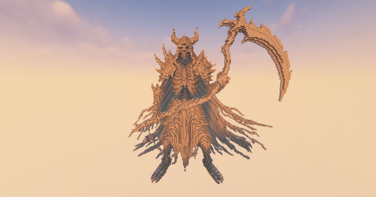 FREE Minecraft Reaper Dread Statue preview 1